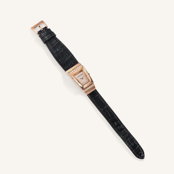 Cleopatra watch with white diamonds